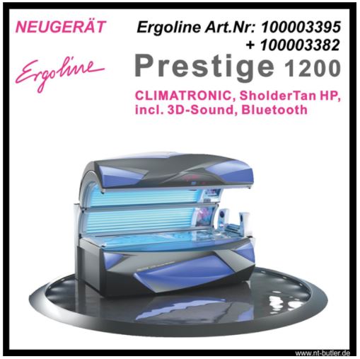 ID-1505: Solarium Art.Nr.: 100003395 +100003382 Ergoline PRESTIGE 1200 INTELLIEGNT PERFORM.