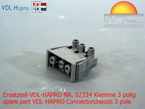 Ersatzteil-VDL-HAPRO NR. 02234 Klemme 3 polig
