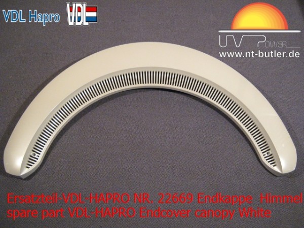 Ersatzteil-VDL-HAPRO NR. 22669 Endkappe Himmel Wei?
