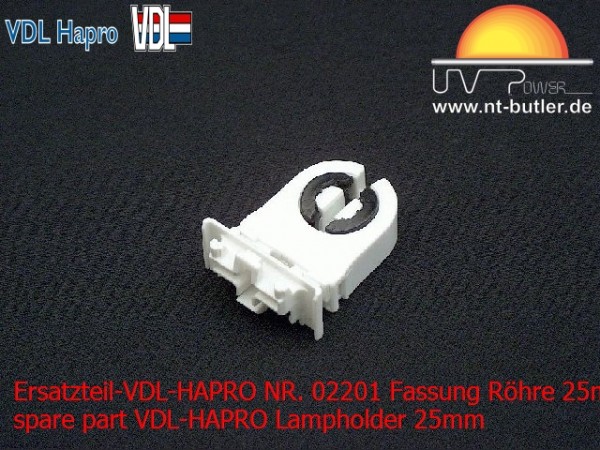 Ersatzteil-VDL-HAPRO NR. 02201 Fassung Röhre 25mm (ohne Starter)