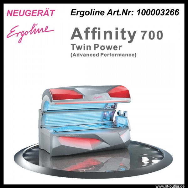 UV-Kit ID-1484: Solarium Art.100003266 Ergoline Affinity 700 CS Twin Power o. Shoulder Tan