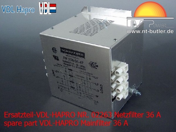 Ersatzteil-VDL-HAPRO NR. 02263 Netzfilter 36 A