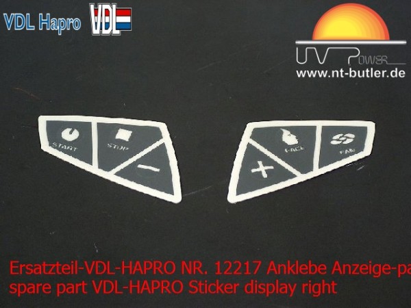 Ersatzteil-VDL-HAPRO NR. 12217 Anklebe Anzeige-panel Rechts