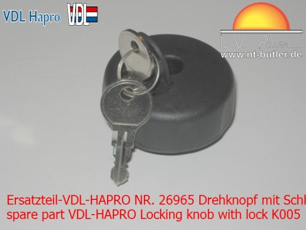Ersatzteil-VDL-HAPRO NR. 26965 Drehknopf mit Schloß K005