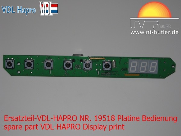 Ersatzteil-VDL-HAPRO NR. 19518 Platine Bedienung