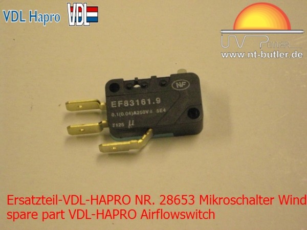 Ersatzteil-VDL-HAPRO NR. 28653 Mikroschalter Windschalter