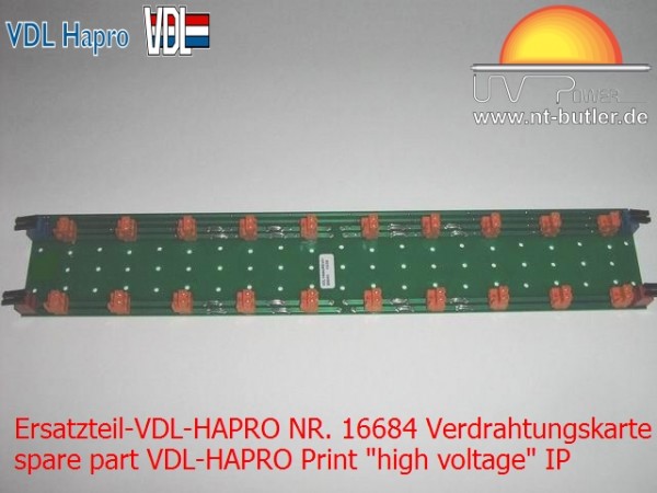 Ersatzteil-VDL-HAPRO NR. 16684 Verdrahtungskarte "Hochspannung" IP