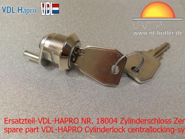 Ersatzteil-VDL-HAPRO NR. 18004 Zylinderschloss Zentralverrigelung '07 + 2 Schlüssel