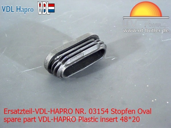 Ersatzteil-VDL-HAPRO NR. 03154 Stopfen Oval
