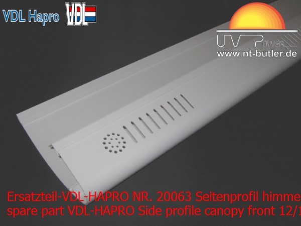 Ersatzteil-VDL-HAPRO NR. 20063 Seitenprofil himmel Vorderseite 12/1C
