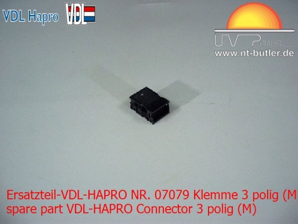 Ersatzteil-VDL-HAPRO NR. 07079 Klemme 3 polig (M)