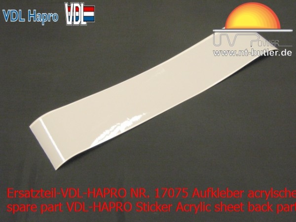Ersatzteil-VDL-HAPRO NR. 17075 Aufkleber acrylscheibe seite