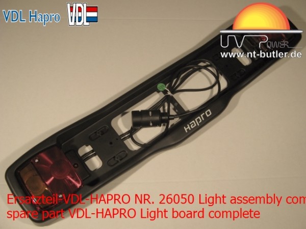 Ersatzteil-VDL-HAPRO NR. 26050 Light assembly complett