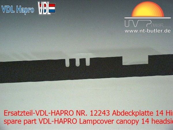 Ersatzteil-VDL-HAPRO NR. 12243 Abdeckplatte 14 Himmel Kopfseite