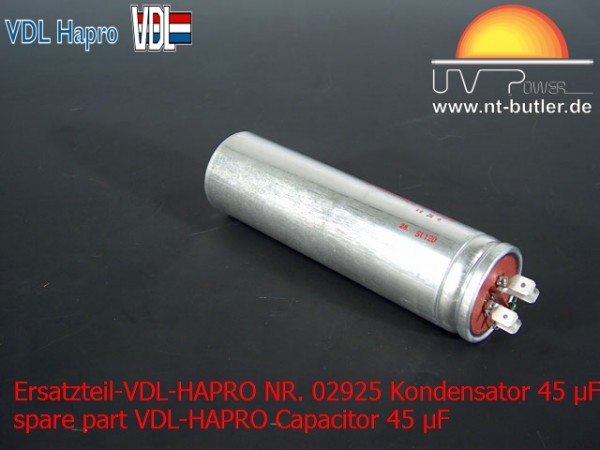 Ersatzteil-VDL-HAPRO NR. 02925 Kondensator 45 µF