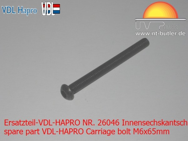 Ersatzteil-VDL-HAPRO NR. 26046 Innensechskantschraube M6x65mm