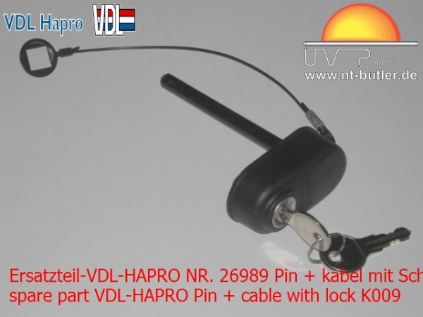 Ersatzteil-VDL-HAPRO NR. 26989 Pin + kabel mit Schloß K009