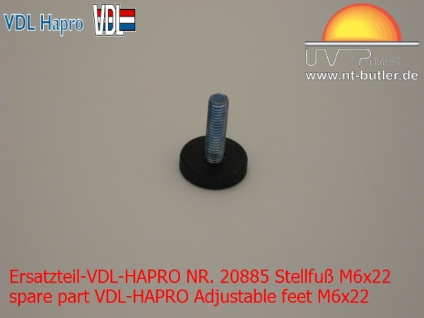 Ersatzteil-VDL-HAPRO NR. 20885 Stellfuß M6x22