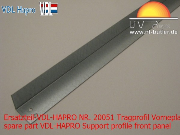 Ersatzteil-VDL-HAPRO NR. 20051 Tragprofil Vorneplatte