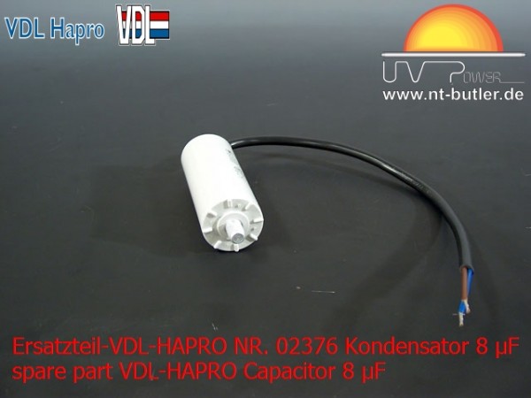 Ersatzteil-VDL-HAPRO NR. 02376 Kondensator 8 µF