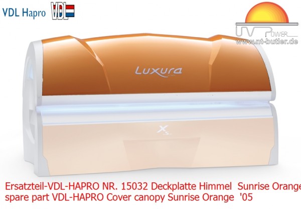 Ersatzteil-VDL-HAPRO NR. 15032 Deckplatte Himmel Sunrise Orange '05