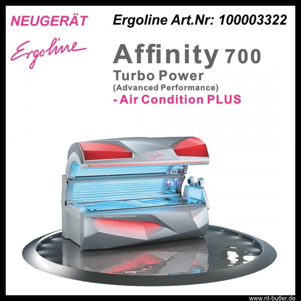 UV-Kit ID-1519: Solarium Art.100003322 Ergoline Affinity 700 CS Turbo Power o. Shoulder Tan