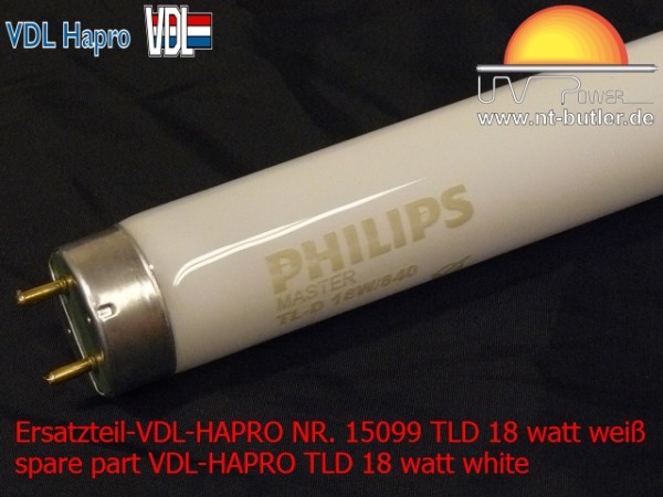 Ersatzteil-VDL-HAPRO NR. 15099 TLD 18 watt weiß