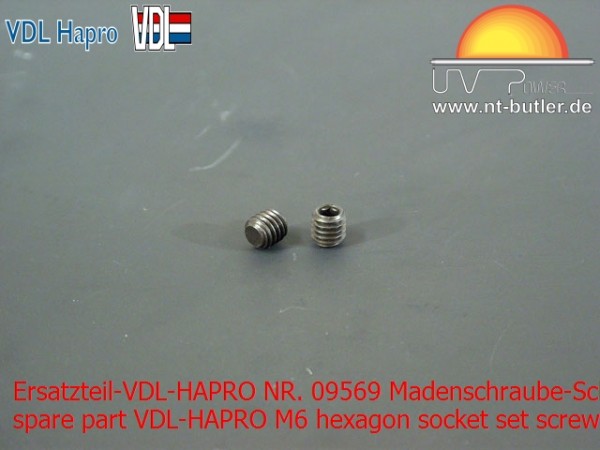 Ersatzteil-VDL-HAPRO NR. 09569 Madenschraube-Schnellverschluß