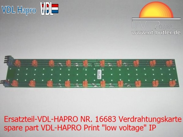 Ersatzteil-VDL-HAPRO NR. 16683 Verdrahtungskarte "Niedrigspannung" IP