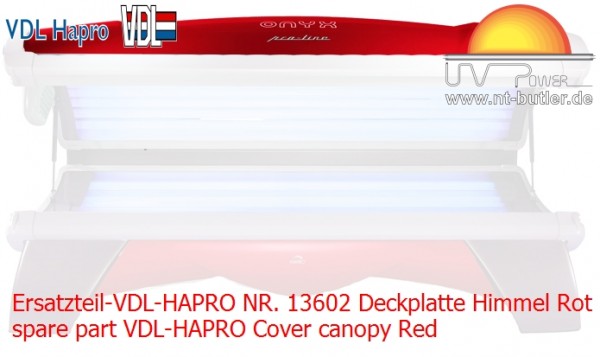 Ersatzteil-VDL-HAPRO NR. 13602 Deckplatte Himmel Rot