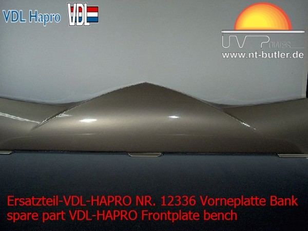 Ersatzteil-VDL-HAPRO NR. 12336 Vorneplatte Bank