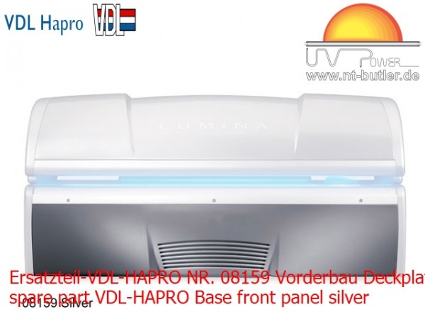 Ersatzteil-VDL-HAPRO NR. 08159 Vorderbau Deckplatte silber