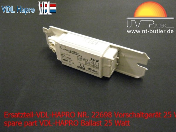 Ersatzteil-VDL-HAPRO NR. 22698 Vorschaltgerät 25 W