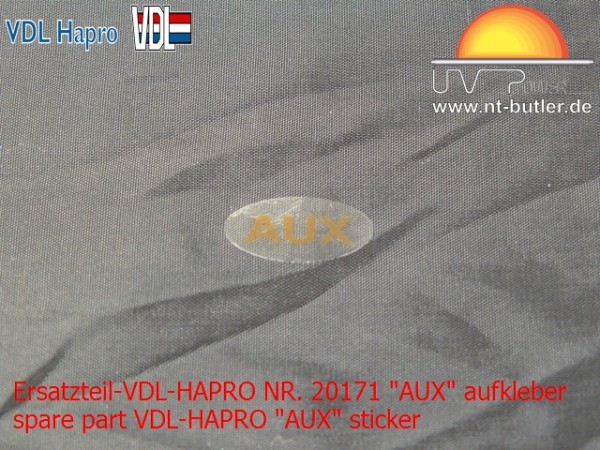 Ersatzteil-VDL-HAPRO NR. 20171 "AUX" aufkleber