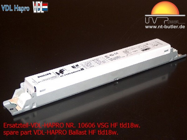Ersatzteil-VDL-HAPRO NR. 10606 VSG HF tld18w.