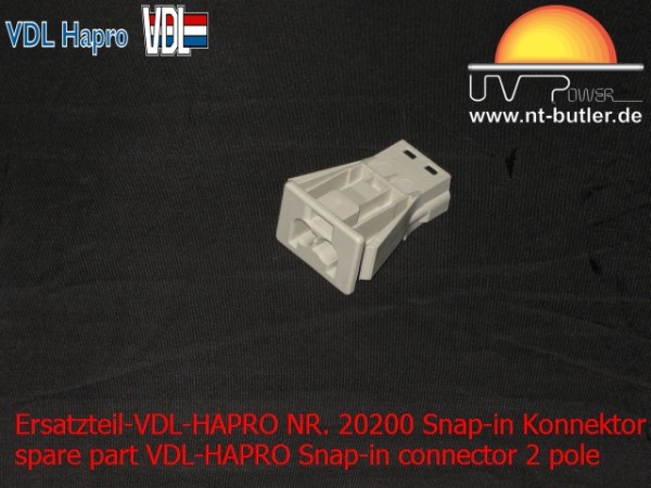 Ersatzteil-VDL-HAPRO NR. 20200 Snap-in Konnektor 2 polig
