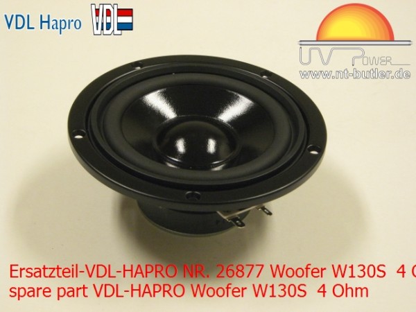 Ersatzteil-VDL-HAPRO NR. 26877 Woofer W130S 4 Ohm