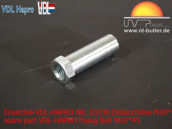 Ersatzteil-VDL-HAPRO NR. 03136 Distanzhülse M10*45