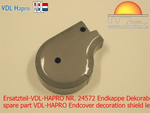 Ersatzteil-VDL-HAPRO NR. 24572 Endkappe Dekorabdeckung links KG3 Hochglanz