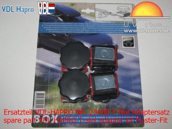 Ersatzteil-VDL-HAPRO NR. 23408 T-Nut Adaptersatz Master-Fit