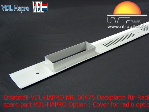 Ersatzteil-VDL-HAPRO NR. 06475 Deckplatte für Radiovorbereitung