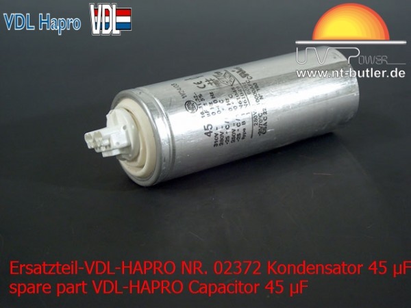 Ersatzteil-VDL-HAPRO NR. 02372 Kondensator 45 µF