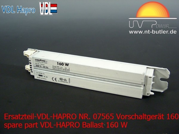 Ersatzteil-VDL-HAPRO NR. 07565 Vorschaltgerät 160 W