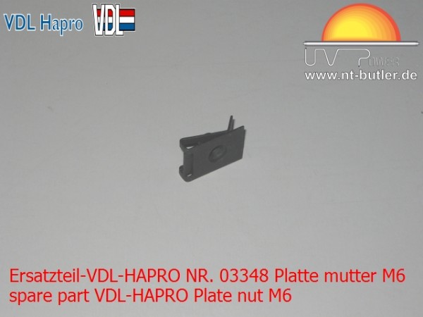Ersatzteil-VDL-HAPRO NR. 03348 Platte mutter M6