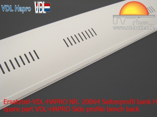 Ersatzteil-VDL-HAPRO NR. 20064 Seitenprofil bank Hinterseite