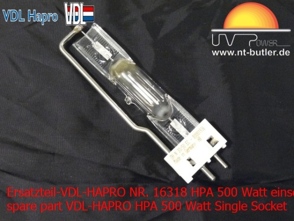 Ersatzteil-VDL-HAPRO NR. 16318 HPA 500 Watt einseitig