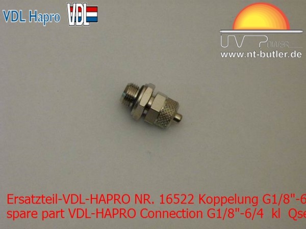 Ersatzteil-VDL-HAPRO NR. 16522 Koppelung G1/8"-6/4 kl Qsens