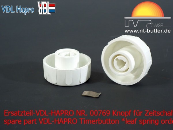 Ersatzteil-VDL-HAPRO NR. 00769 Knopf für Zeitschaltuhr *Blattfeder separat bestellt*