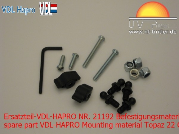 Ersatzteil-VDL-HAPRO NR. 21192 Befestigungsmaterial Topaz 22 C