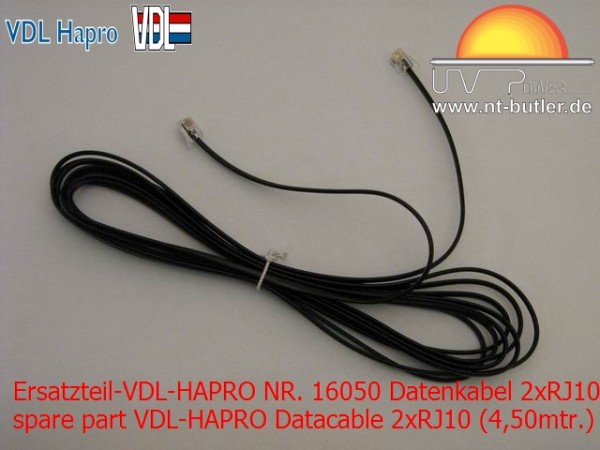 Ersatzteil-VDL-HAPRO NR. 16050 Datenkabel 2xRJ10 (4,50mtr.)